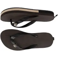 Uzurii Mondriaan Switch Mid Heel Flip Flop koffie