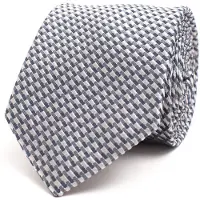 Tresanti DIGBY Silk tie with graphic design Silver (TRTIIE356 - 204)