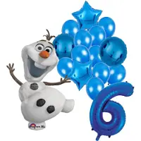 Amscan Olaf Frozen ballon set - 58x104cm - Folie Ballon - Olaf - Frozen - Themafeest - 6 jaar - Verjaardag - Ballonnen - Versiering - Helium ballon
