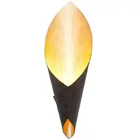 Holländer Wandlamp Fiaccola Piccolo, dimbaar, zwart, Woon-/ Eetkamer, metaal, Modern, wandlamp