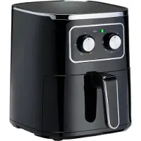 Alpina Airfryer 4,5L Heteluchtfriteuse 1-4 Personen Airfryer met Timerfunctie Instelbare Temperatuur 80-200 Graden Heteluchtoven 1400W