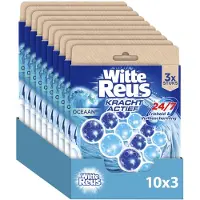 Witte Reus 10x Toiletblok Kracht Actief Oceaan 3 Stuks
