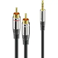 Sonero S-AC600-150 audio kabel 15 m 3.5mm 2 x RCA Zwart