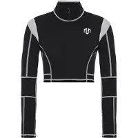 MOROTAI Functioneel shirt 'Kansei Chrome' lichtgrijs / zwart
