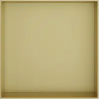 Hotbath &MORE Inbouwnis 30x30x10cm frameless Geborsteld Messing PVD