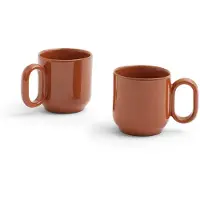 HAY Cup Barro Natural Ø8 x H7,5 (Set of 2)