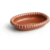 HAY Barro Ovale Schotel Natural with stripes | Small