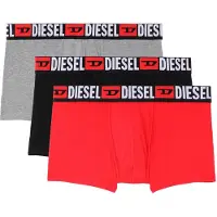 Diesel Boxershorts 'UMBX-DAMIENTHREEPACK' grijs / rood / zwart