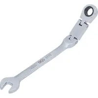 Bgs Dubbelgekoppelde ratelring steeksleutel buigbaar SW 10 mm