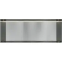 Hotbath &More frameless inbouwnis met verlichting 30x80x10cm RVS
