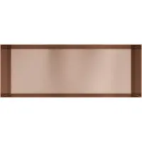 Hotbath &More frameless inbouwnis 30x80x10cm geborsteld koper PVD