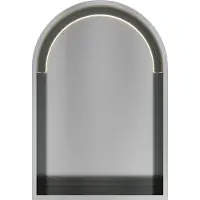 Hotbath &More inbouwnis met verlichting toogmodel 30x45x10cm RVS