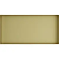 Hotbath &More BOX060F inbouwnis 30x60x10cm zonder frame geborsteld messing PVD
