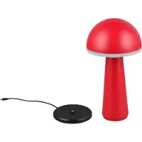 RL LIVE YOUR LIGHT REALITY FUNGO - Tafellamp - Rood - incl. 1x SMD 2W - Aanpasbare lichtkleur - Traploos dimmbaar - Oplaadbaar - Snoerloos - Buitenverlichting - IP54