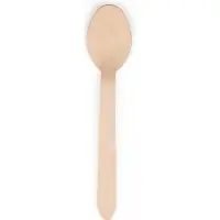 Papstar houten-lepel 'pure', lengte: 157 mm, 25 stuks