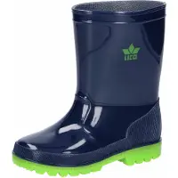 Lico Regenlaarzen 'Stormy' navy / grasgroen
