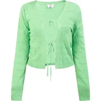 Mymo Gebreid vest lichtgroen