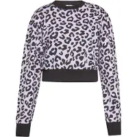 Mymo Sweatshirt lavendel / zwart