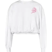 Mymo Sweatshirt 'Keepsudry' pink / wit