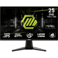 MSI MAG 255FDE E20 Gaming-monitor - 200 Hz, 0,5 ms GtG Snel IPS PANEL