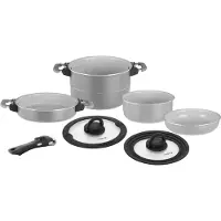 Brunner - Fusion 7+1 - Pannenset Ø 22 cm, grijs