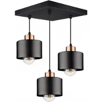 LEDLUX De LX-1119-3 Zwart/Coper/Coper Plafon
