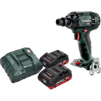 Metabo SSW 18 LTX 300 BL accu-slagmoersleutel 18 V 300 Nm 1/2" borstelloos + 2x LiHD-accu 4,0 Ah + oplader