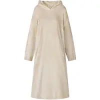 vidaXL Deken hoodie Beige S Flanel