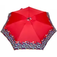 Parasol Compacte 4-voudige paraplu - Mini 7 tetris rood, winddicht