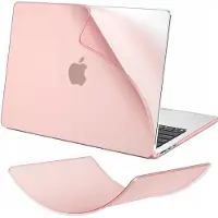 Alogy Mat Hoesje voor MacBook Air 13.6" M2/M3 - Transparant Roze
