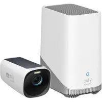 Eufy Security - eufyCam 3 Set met 1 camera's - Wit en zwart,4K draadloos Beveiligingscamerasysteem met geïntegreerd zonnepaneel - AI gezichtsherkenning