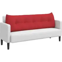 vidaXL Rugkussen Rood 160 x 24 x 50 cm Stof