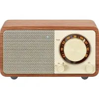 Sangean WR-7 PLUS - FM radio met Bluetooth - Houten behuizing - Natural Cherry