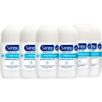 Sanex Derma Care Protector 48h Anti-transpirant Deodorant Roller 6 x 53ml
