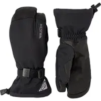 Hestra Powder Gauntlet 3 Vinger Handschoen Black 11