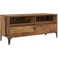 vidaXL TV Kast Oud Hout 100 x 34,5 x 44,5 cm Geengineerd Hout en IJzer