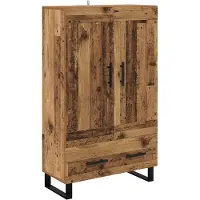vidaXL Highboard Oud Hout 69,5 x 31 x 115 cm Bewerkt hout