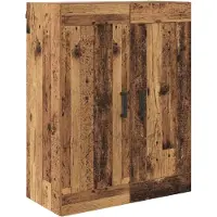 vidaXL Wandkast Oud Hout 69,5 x 34 x 90 cm Bewerkt hout