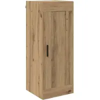 vidaXL Wandkast Artisan Eiken 34,5 x 34 x 90 cm Bewerkt hout