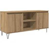 vidaXL TV Kast 104 x 35 x 50 cm Artisan Eiken Bewerkt hout