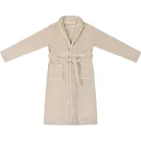 vidaXL Badjas zonder Kap Beige xxl Flanel