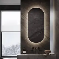 Martens & Meijer Toiletspiegel Orlando 30x90 cm Incl. Indirecte Verlichting Rondom