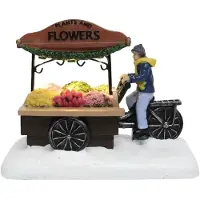 Santaville Nostalgic Flower Bike Florist with LED Polyresin 15cm