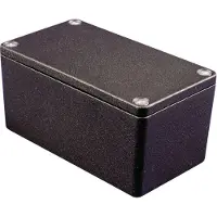 Hammond Electronics 1550Z109BK Universele behuizing 150 x 64 x 36.5 Aluminium Zwart 1 stuk(s)