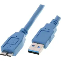 S-Impuls USB Micro naar USB-A kabel - USB3.0 - tot 2A / blauw - 1 meter