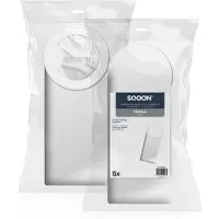 SQOON Stofzuigerzakken Geschikt voor Nilfisk GD10 – Vervangt Model 1471097500 – High Filtration voor Industriële Toepassingen - 5 Stuks