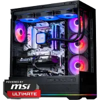FlowUp x Powered By MSI - De Lang Niet Gek Gaming PC - Don Kaaklijn - AMD Ryzen 5 7500X3D - NVIDIA RTX 5060 Ti 16GB - 32 GB DDR5 RAM - 1TB - Waterkoeling