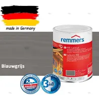 Remmers HK-Lazuur 3in1 Blauwgrijs 0,75L – Premium Houtbeschermingsbeits voor Buiten – Oplosmiddelhoudend – UV- & Vochtwerend – Impregneer, Grondlaag & Beits in Eén