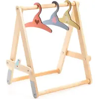 Djeco accessoires Clothes Rack & 3 hangers
