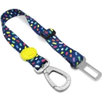 Morsø honden autogordel gerecycled color invaders paars 40-65x1,5 cm tot 20 kg